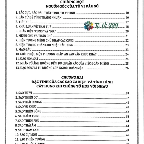 Sách: Lập Và Giải Tử Vi Đẩu Số - Phương Pháp Đoán Mệnh